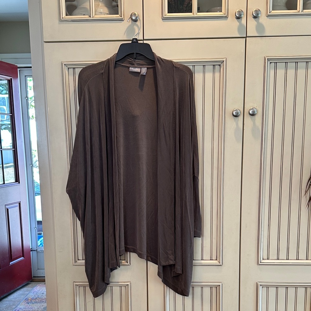 Chic Brown Women's Poncho Sweater